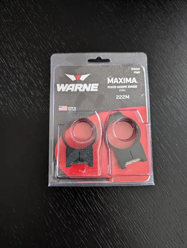Warne Maxima 222M kikarsiktesringar